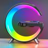 N69 Smart Bluetooth Speaker Support Wireless Charger & Alarm Clock & Ambient Light, EU Plug
