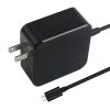 65W USB-C / Type-C Power Adapter Portable Charger for Laptops with Type-C Charging Cable, US Plug
