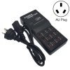 W-858 12A 12 Ports USB Fast Charging Dock Desktop Smart Charger AC100-240V, AU Plug