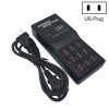 W-858 12A 12 Ports USB Fast Charging Dock Desktop Smart Charger AC100-240V, US Plug