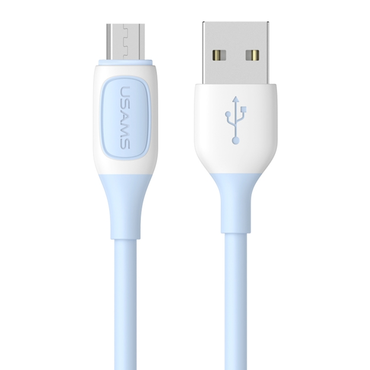USAMS US-SJ597 Jelly Series USB to Micro USB Two-Color Data Cable, Cable Length: 1m