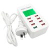 A8 40W 8 Ports USB + QC3.0 Smart Charging Station with Digital Display AC100-240V, AU Plug