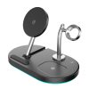 S20 4 in 1 15W Multifunctional Magnetic Wireless Charger with Night Light & Holder for Mobile Phones / AirPods