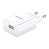 USAMS US-CC075 T18 2.1A Single USB Travel Charger, EU Plug
