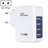 HT-CD03 15.5W 5V 3.1A 4-Port USB Wall Charger Travel Charger, EU Plug