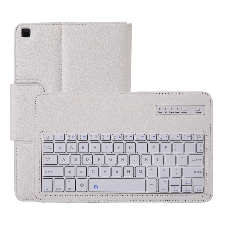 SA510 Detachable Bluetooth Keyboard + Litchi Texture PU Leather Tablet Case with Holder for Galaxy Tab A 10.1 (2019) T510/T515