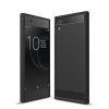 For Sony Xperia XA1 Brushed Texture Carbon Fiber Shockproof TPU Rugged Armor Protective Case