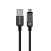WK WDC-180 6A Pioneer Series USB to USB-C/Type-C Transparent Fast Charge Data Cable, Length: 1m