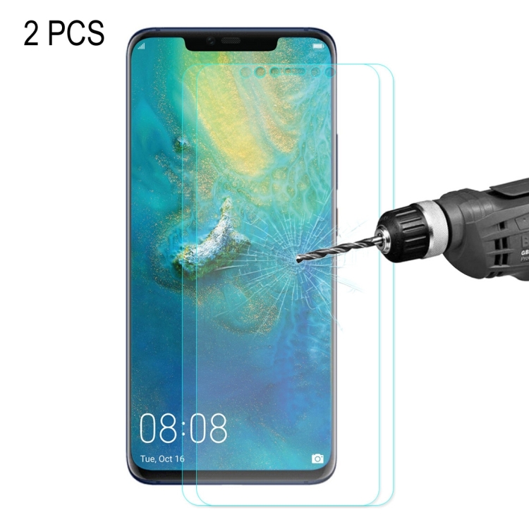 2PCS ENKAY Hat-prince 0.26mm 9H 2.5D Curved Edge Tempered Glass Film for Huawei Mate 20 Pro