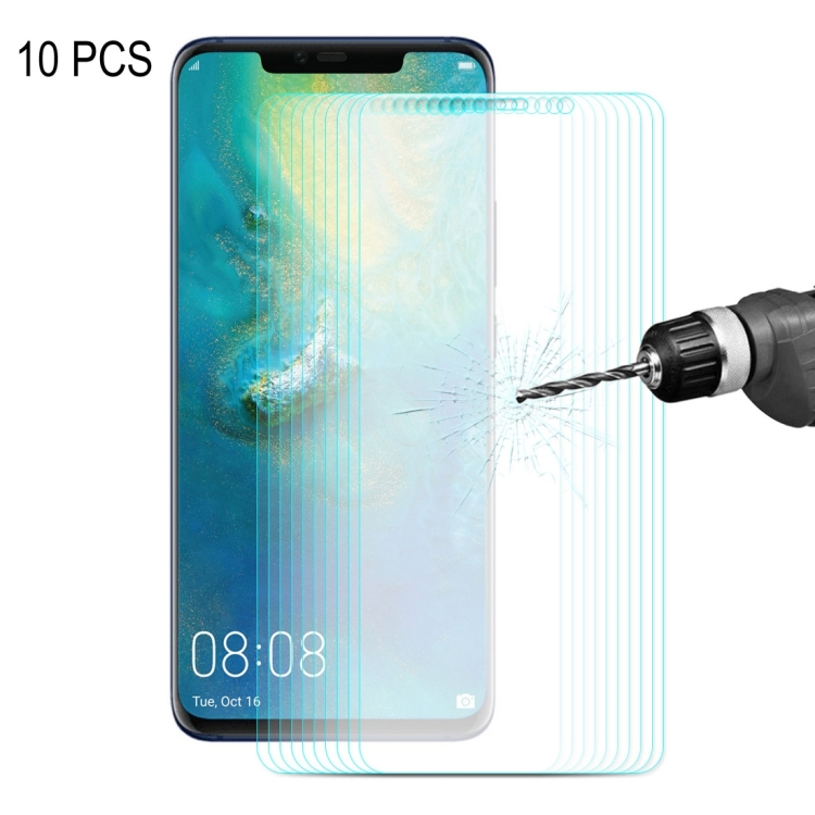 10 PCS ENKAY Hat-prince 0.26mm 9H 2.5D Curved Edge Tempered Glass Film for Huawei Mate 20 Pro