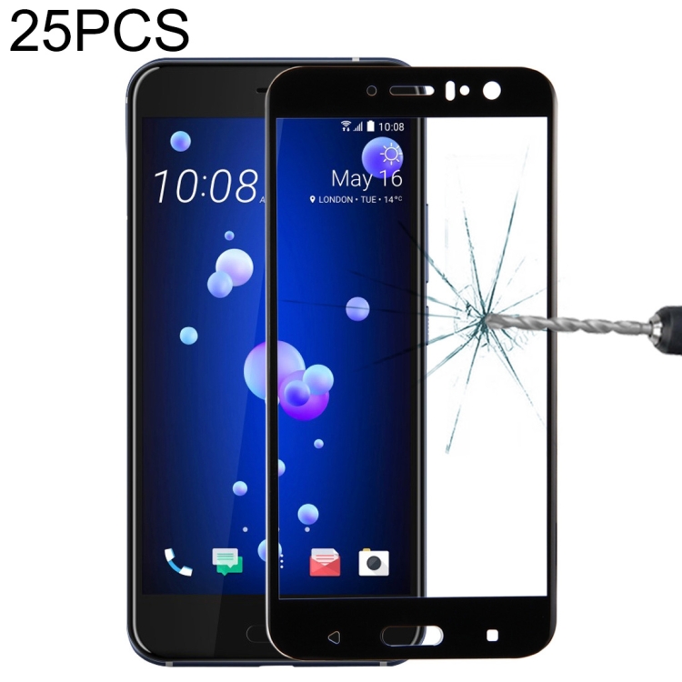 25 PCS For HTC U11 0.33mm 9H Surface Hardness Tempered Glass Screen Protector