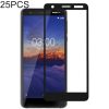 25 PCS Full Glue Full Cover Screen Protector Tempered Glass film for Nokia 3.1