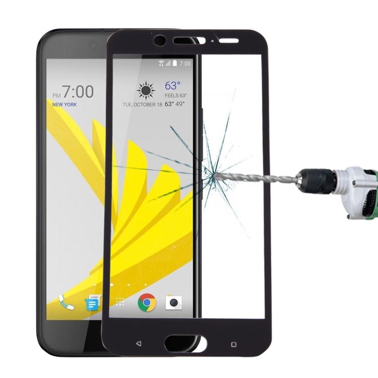 For HTC 10 evo 0.3mm 9H Surface Hardness 2.5D Curved Silk-screen Full Screen Tempered Glass Screen Protector