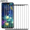 25 PCS 9H 3D Full Screen Tempered Glass Film for LG V50 ThinQ 5G