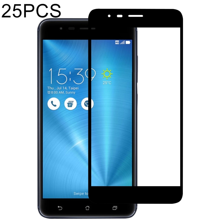 25 PCS Full Glue Full Screen Tempered Glass Film for Asus ZOOM 3 ZE553KL
