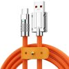 Mech Series 6A 120W USB to USB-C / Type-C Metal Plug Silicone Fast Charging Data Cable, Length: 1.2m