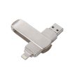 Richwell 3 in 1 32G Micro USB + 8 Pin + USB 3.0 Metal Rotating Push-pull Flash Disk with OTG Function