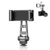 PULUZ Z-axis 360 Rotation Cold Shoes Aluminum Alloy Phone Clamp Holder Bracket