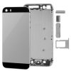 Full Housing Alloy Back Cover with Mute Button + Power Button + Volume Button + Nano SIM Card Tray for iPhone 5S