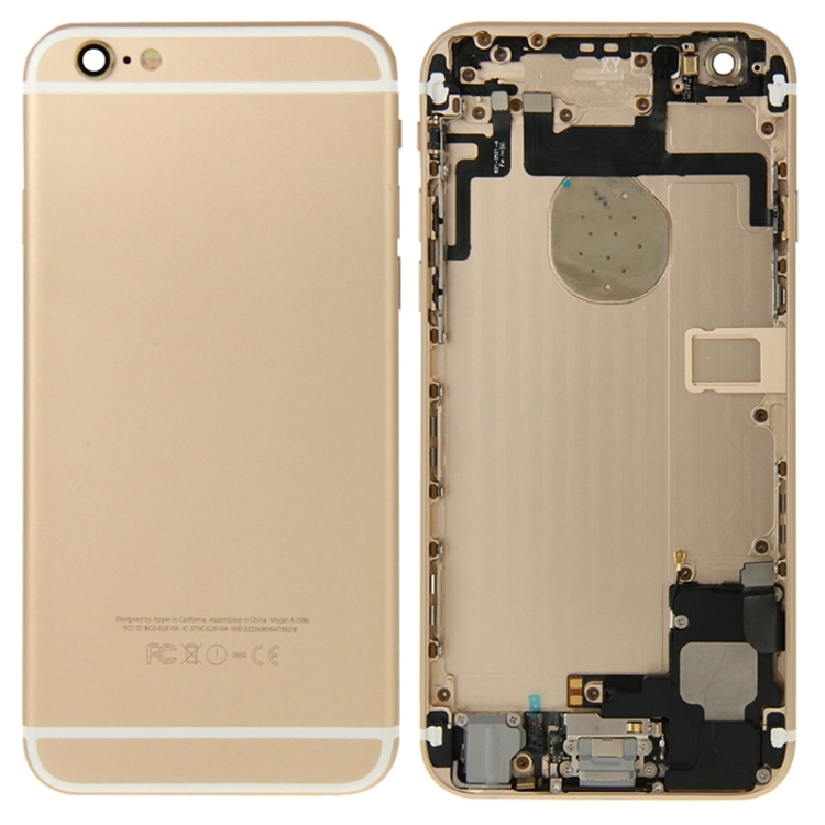 Full Housing Back Cover with Power Button & Volume Button Flex Cable & Charging Port Flex Cable & Speaker Ringer Buzzer for iPhone 6