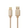 1m Woven Style Metal Head USB-C / Type-C 3.1 to USB 2.0 Data Sync Charge Cable