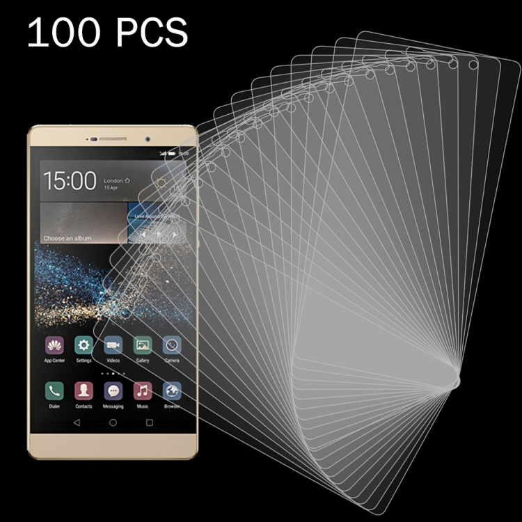 50 PCS for  Huawei P8 Max 0.26mm 9H Surface Hardness 2.5D Explosion-proof Tempered Glass Film, No Retail Package