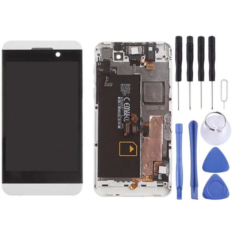 LCD Screen and Digitizer Full Assembly with Frame for BlackBerry Z10 4G