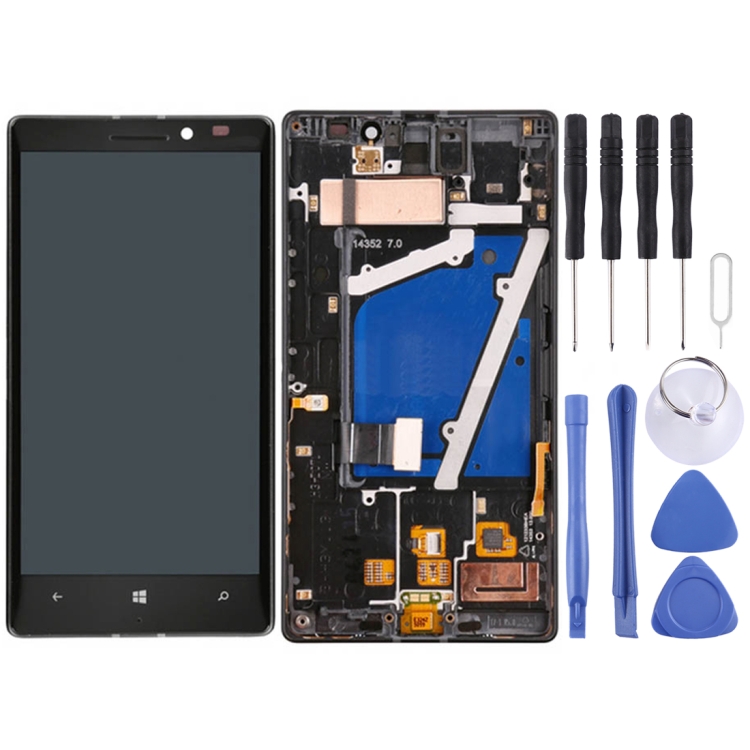 LCD Screen and Digitizer Full Assembly with Frame for Nokia Lumia 930