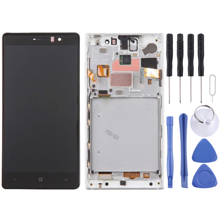 LCD Screen and Digitizer Full Assembly with Frame for Nokia Lumia 830