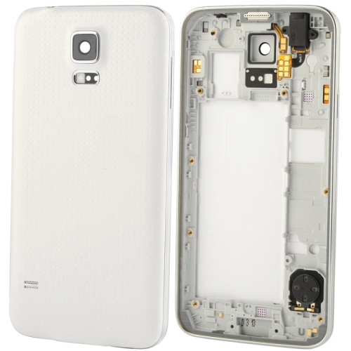 For Galaxy S5 / G900 OEM Version LCD Middle Board (Dual Card Version) with Button Cable & Back Cover ,