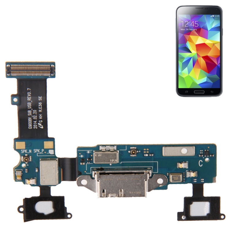For Galaxy S5 / G9008V High Quality Tail Plug Flex Cable