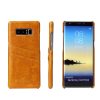 Fierre Shann Retro Oil Wax Texture PU Leather Case for Galaxy Note 8, with Card Slots