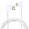 1.2m 2A 90 Copper Wires Woven Elbow USB-C / Type-C 3.1 to USB 2.0 Data / Charger Cable