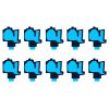 For Galaxy S8 / G950 10pcs Camera Lens Cover Adhesive