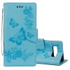 For Galaxy Note 8 Pressed Flowers Butterfly Pattern Horizontal Flip Leather Case with Holder & Card Slots & Wallet & Lanyard