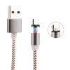 360 Degree Rotation 1m Weave Style Micro USB to USB 2.0 Strong Magnetic Charger Cable with LED Indicator