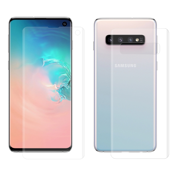 ENKAY Hat-Prince 0.1mm 3D Full Screen Protector Explosion-proof Hydrogel Film Front + Back for   Galaxy S10, TPU+TPE+PET Material