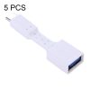5 PCS USB-C / Type-C Male to USB 3.0 Female OTG Adapter