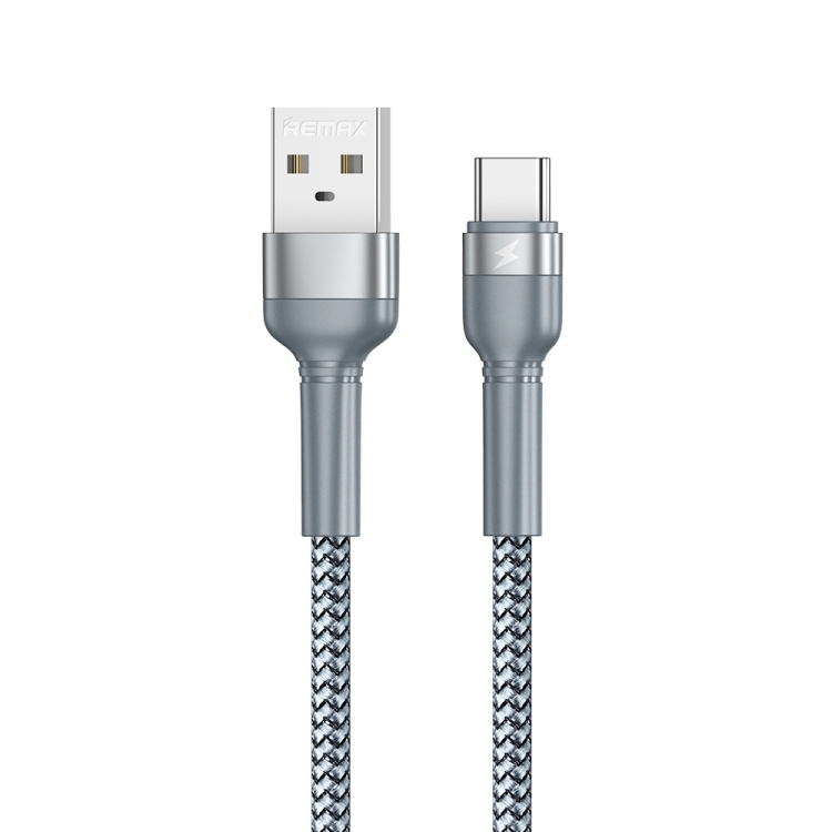 REMAX RC-124a 1m 2.4A USB to USB-C / Type-C Aluminum Alloy Braid Fast Charging Data Cable