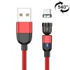 2m 3A Output USB to Micro USB 540 Degree Rotating Magnetic Data Sync Charging Cable