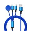 For iPhone / Apple Watch 3 In 1 8 Pin + Type-C / USB-C + Magnetic Charging Base Multi-function Charging Cable, Length: 1m