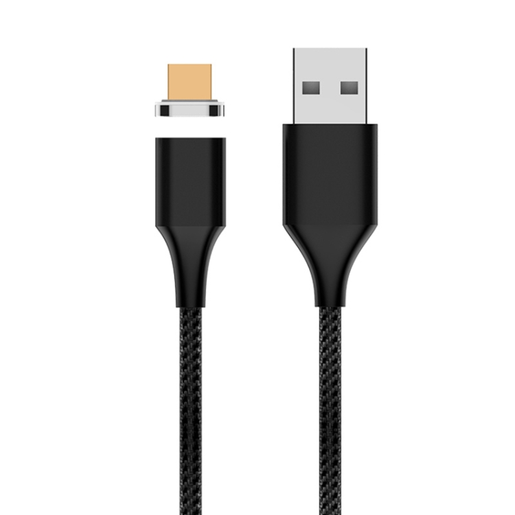 M11 3A USB to Micro USB Nylon Braided Magnetic Data Cable, Cable Length: 2m