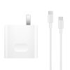 Original Huawei USB-C / Type-C Super Fast Charge Multi-Protocol Charger (Max 65W) with 1m 5A USB-C / Type-C to USB-C / Type-C Data Cable, US Plug
