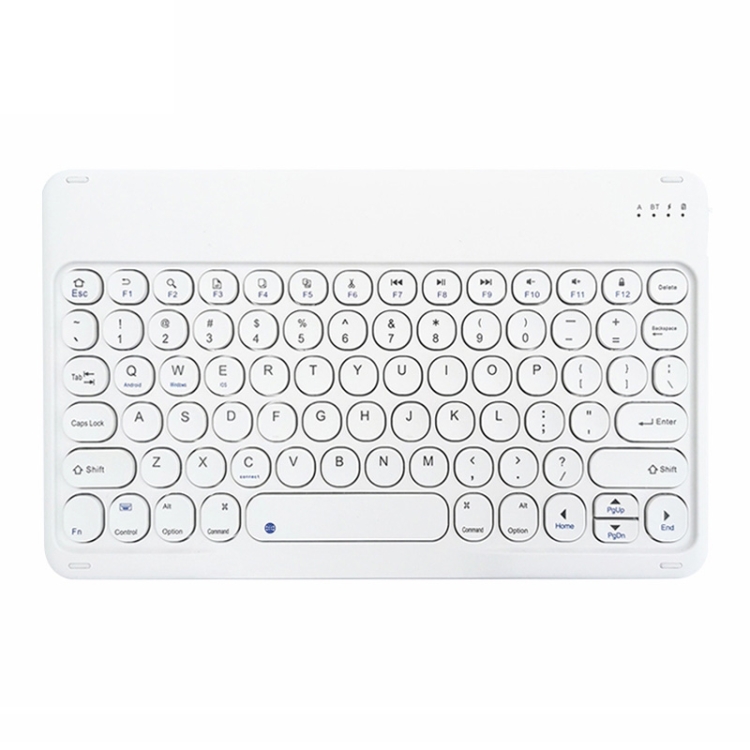 X3S 10 inch Universal Tablet Round Keycap Wireless Bluetooth Keyboard, Backlight Version