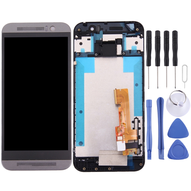 LCD Screen and Digitizer Full Assembly with Frame for HTC One M9