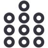 10 PCS Back Camera Lens Cover for Xiaomi Redmi Note 4 / Redmi Note 4X / Redmi 4 / Redmi Pro