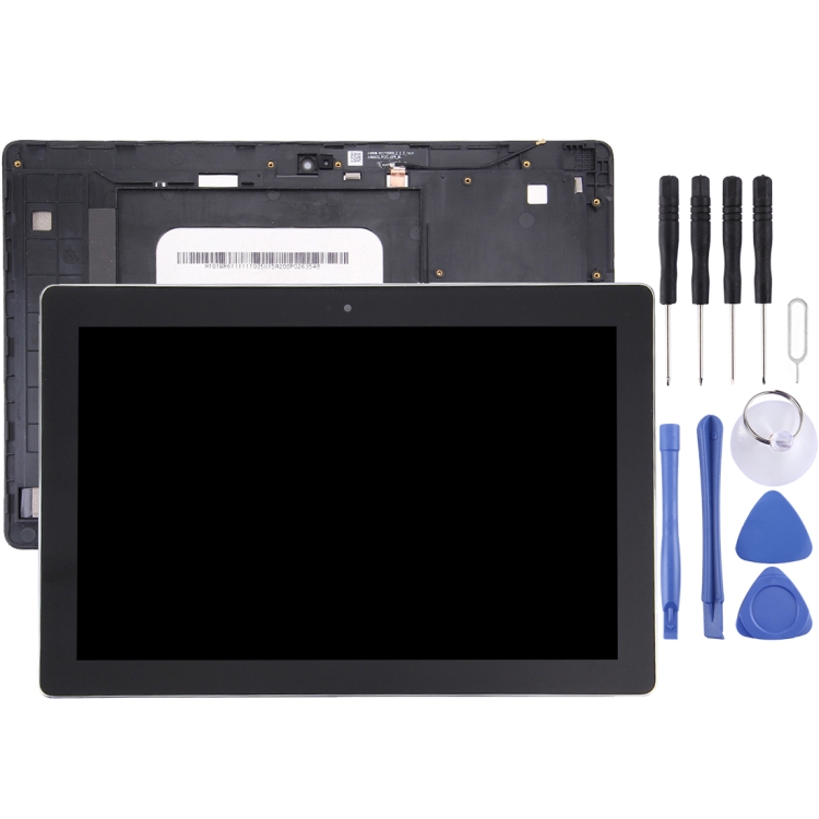 LCD Screen and Digitizer Full Assembly with Frame for Asus ZenPad 10 Z300C / Z300CG P023, Green Flex Cable Version