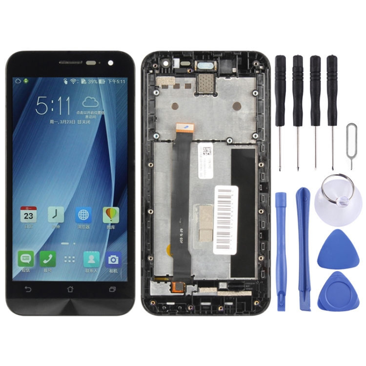 LCD Screen and Digitizer Full Assembly with Frame for Asus Zenfone 2 ZE500CL Z00D