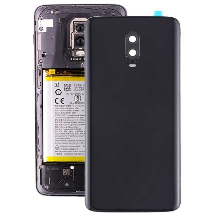 For OnePlus 6T Original Battery Back Cover with Camera Lens