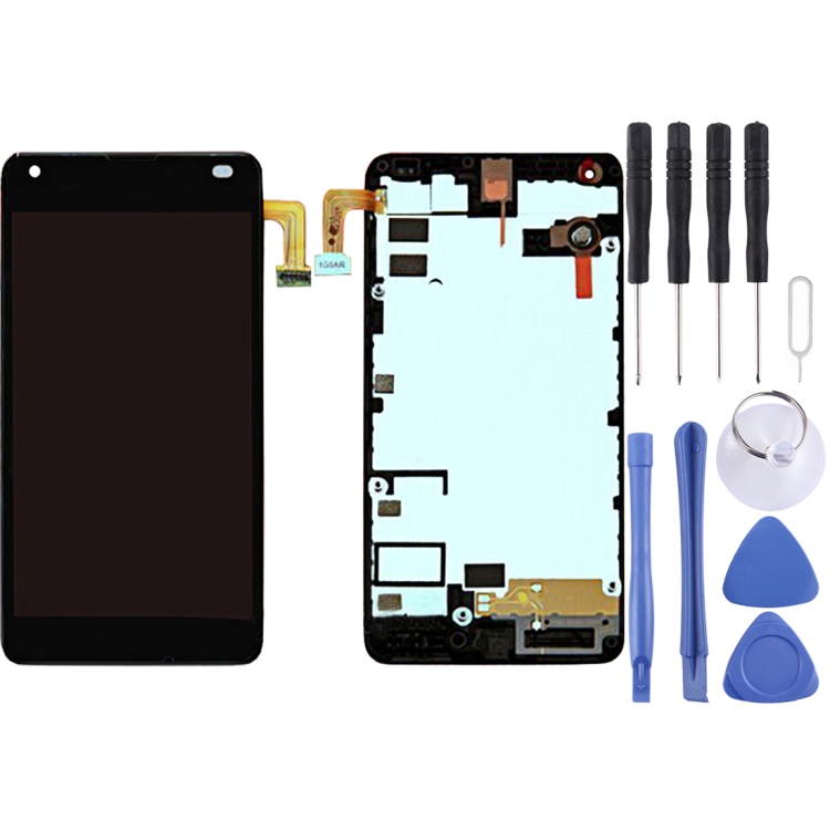 LCD Screen and Digitizer Full Assembly with Frame For Microsoft Lumia 550